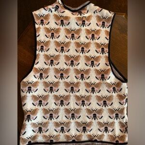 Maeve Textured Knit with Yellow Accent